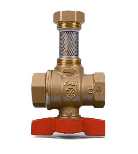 Giacomini R701F Ball Valve with Built-In Filter